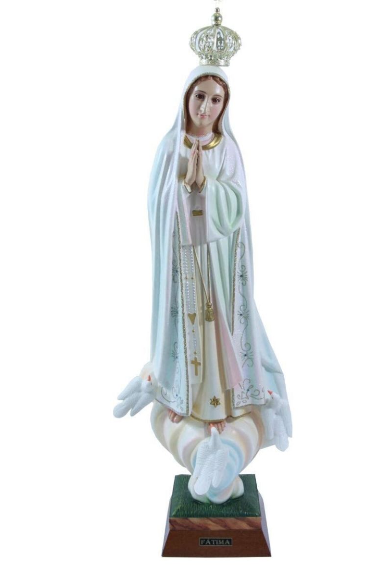 Estatua Virgen de Fátima de 65 cm